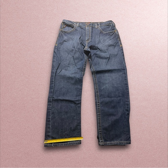 ariat fr m3 loose jeans men’s 40x32 blue denim baggy workwear - Picture 2 of 6